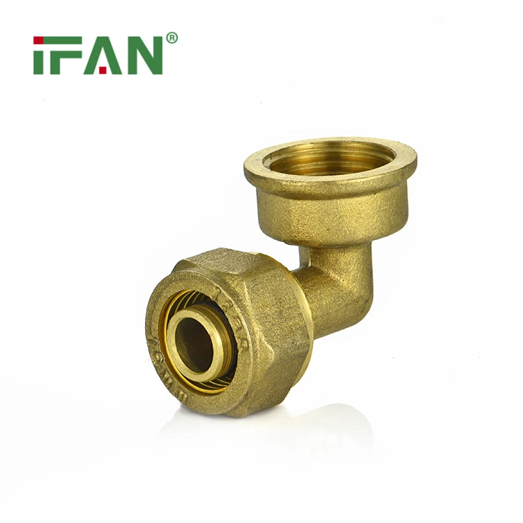 Mosiężny łokieć kompresyjny żeński