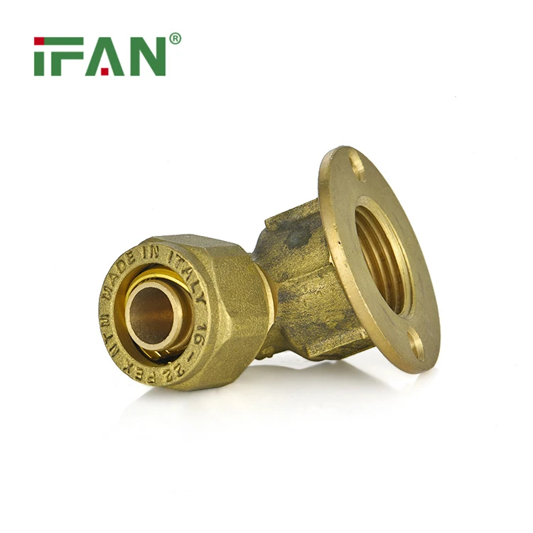 Mosiężny łokieć ściskający żeński siedzący