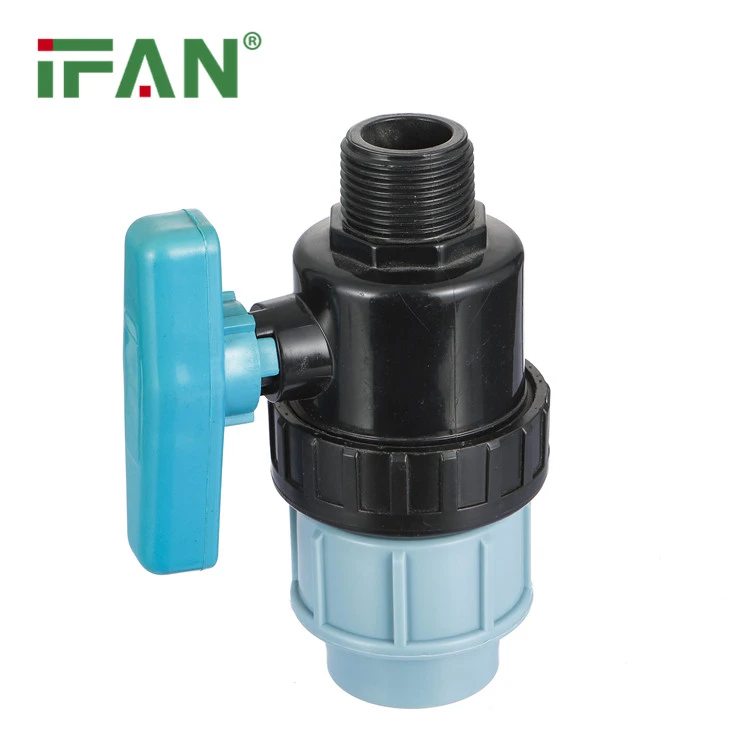 Zawory kulowe PP z przyłączem męskim