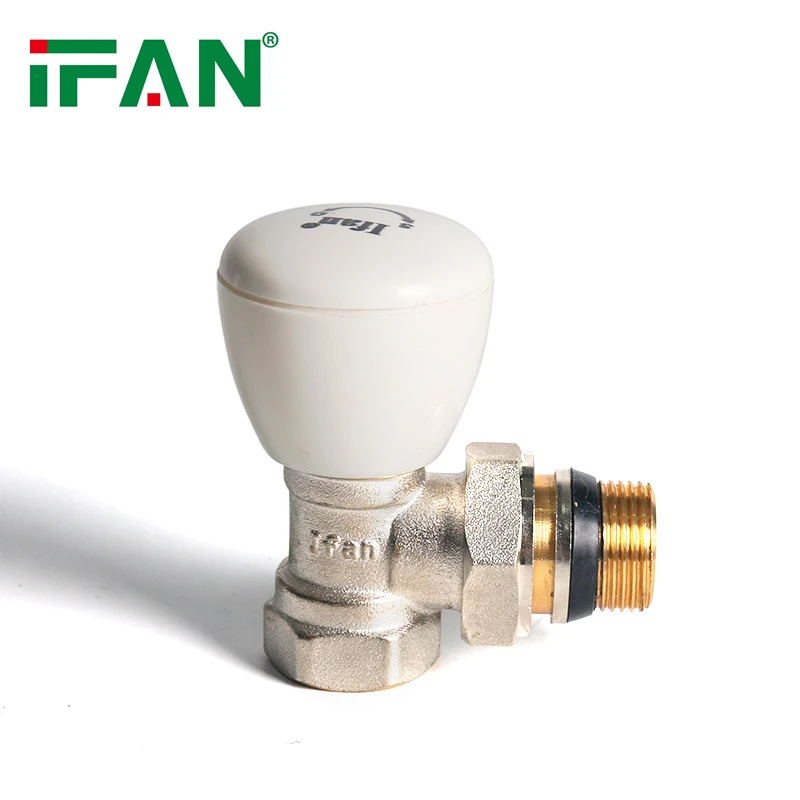 Zawór kątowy biały