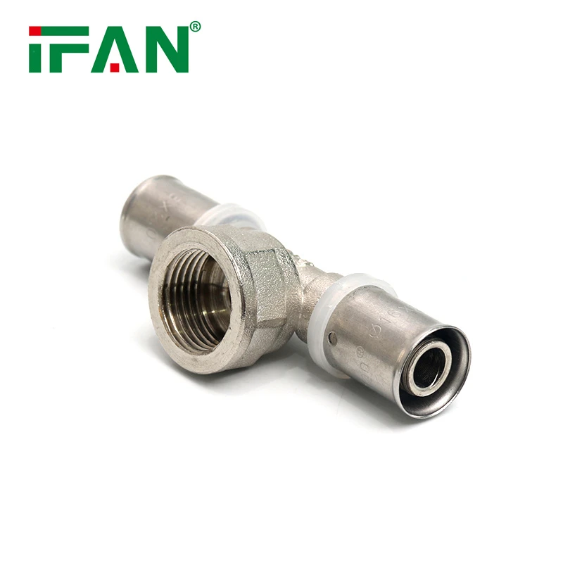 Trójnik żeński PEX miedziany