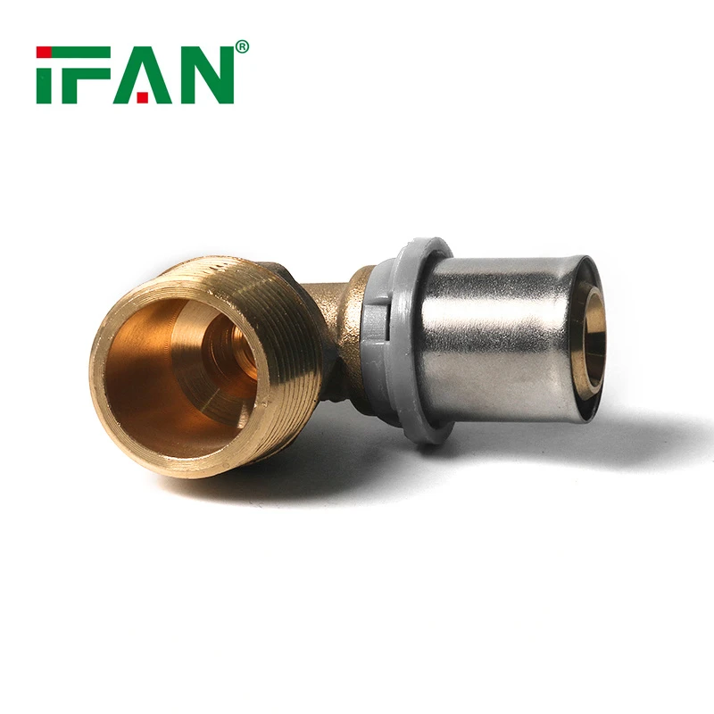 Mosiężny łokieć męski