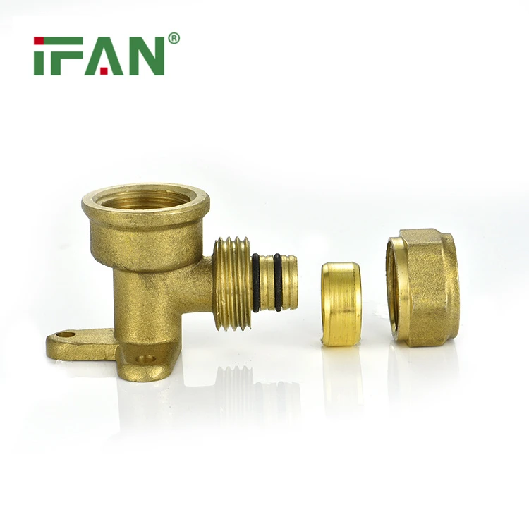 Mosiężny łokieć ściskający żeński siedzący