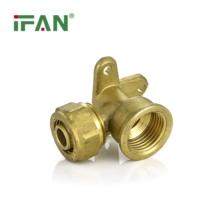 Mosiężny łokieć ściskający żeński siedzący