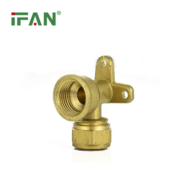 Mosiężny łokieć ściskający żeński siedzący