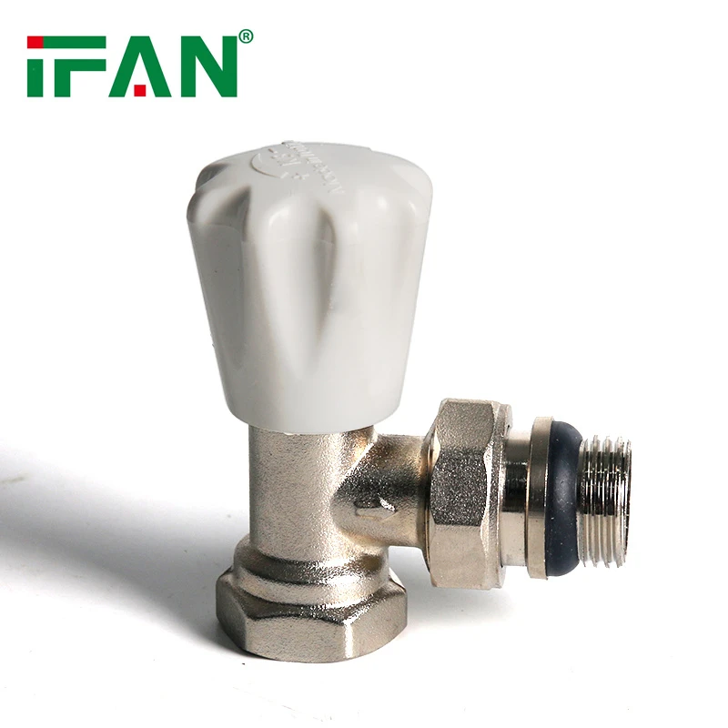 Zawór kątowy biały