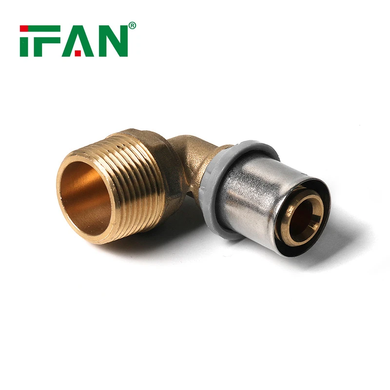 Mosiężny łokieć męski