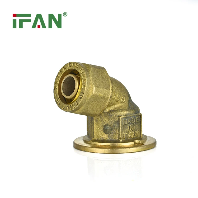 Mosiężny łokieć ściskający żeński siedzący