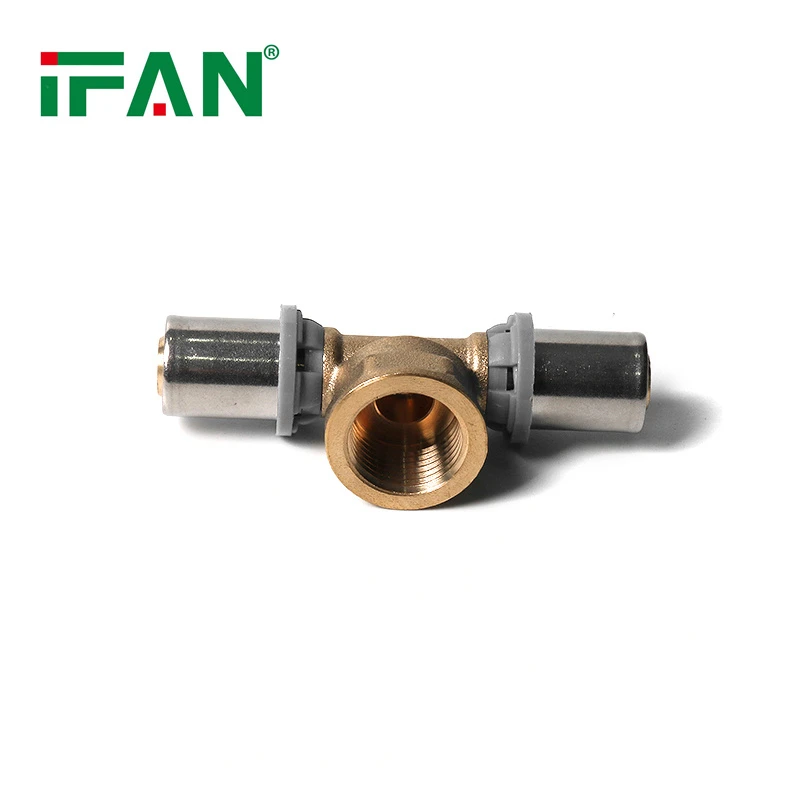 Trójnik żeński mosiężny