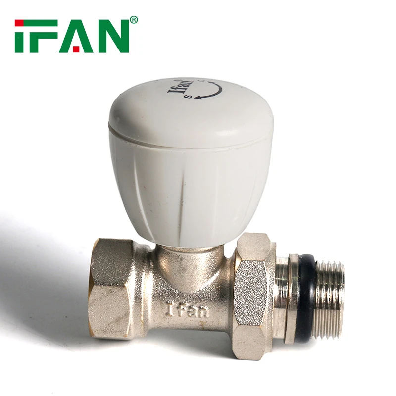 Biały zawór regulacji temperatury