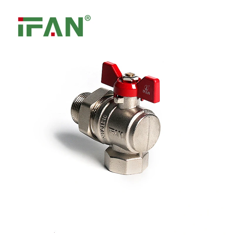 Zawór kątowy z uchwytem motylkowym